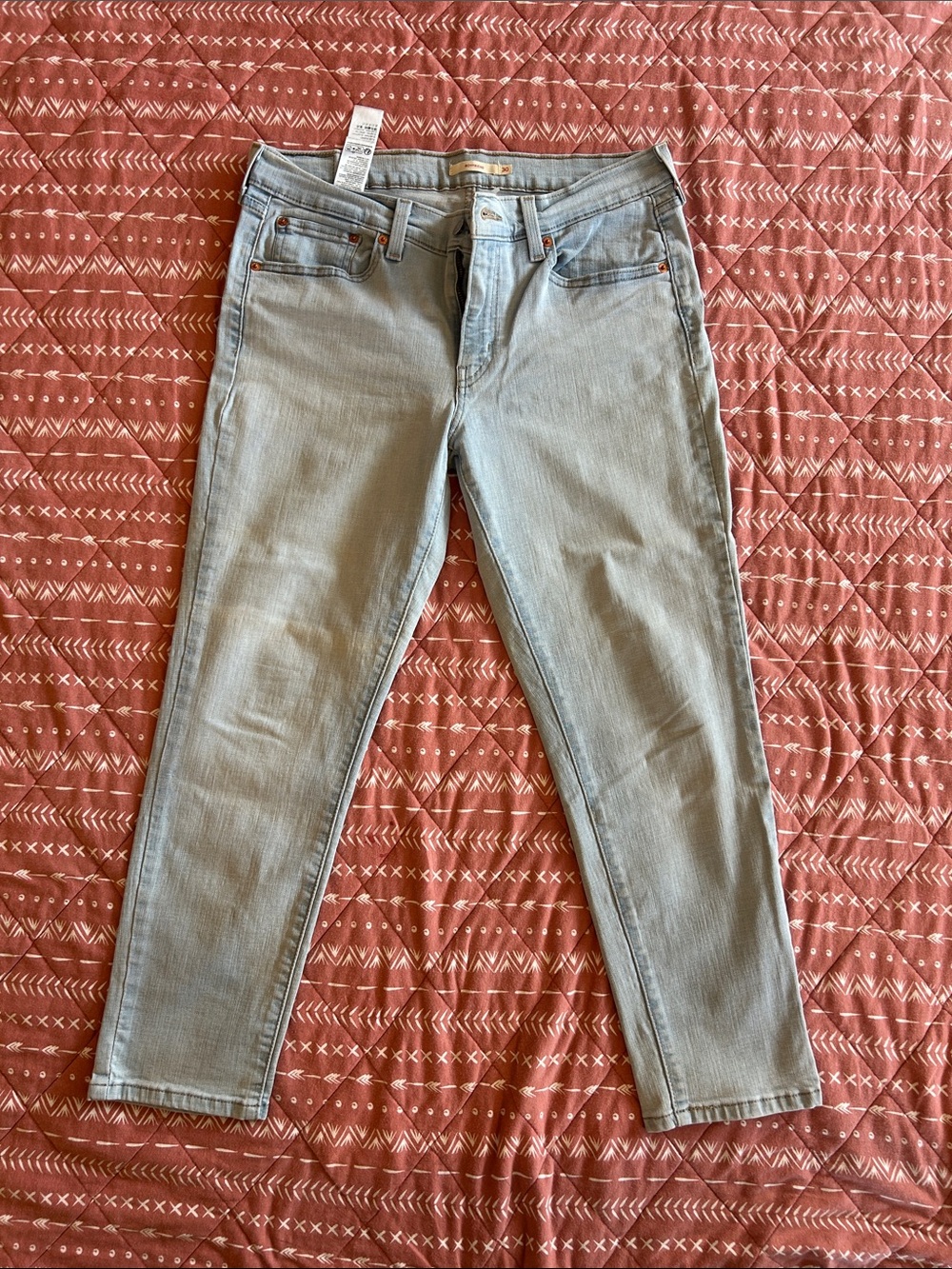Levi's Light Gray Boyfriend Jeans - Casual Straight Leg